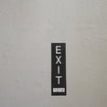 thumbnail image 1 of OULII Self Adhesive Braille Fire Exit Sign for Office Corridor Safety Black Material, 1 of 8