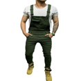 thumbnail image 1 of Mens Denim Bib Suspenderdres Jeans Jumpsuit Pant Tirantes Rompers, 1 of 5