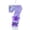 Number 7, variant on Goleeg Number 4 Purple Flower Birthday Candle,Number Birthday Candles for Cake, Ideal Birthday Parties Cake Decor, Wedding Anniversary and Other Celebrations