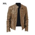 thumbnail image 4 of Youkk Stay Cozy And Protected Cotton Motorcycle Jacket For Men Multi Front Pockets khaki XXL, 4 of 6