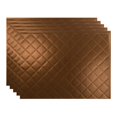 thumbnail image 1 of Fasade 18in x 24in Quilted Oil Rubbed Bronze Backsplash Panel 5 Pack, 1 of 6