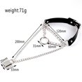 thumbnail image 2 of Womens Choker Adjustable Lock Chain Decor Clavicle Necklace Punk Choker Necklace, 2 of 5