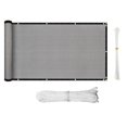 thumbnail image 2 of Balcony Shade Net Balcony Privacy Accessories Cover Anti-corrosive Screen Cover Weather-Resistant Fence Windscreen for Outdoor Backyard Patio Grey, 2 of 9