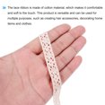 thumbnail image 4 of Unique Bargains Lace Trim Ribbon 10 Yards 0.55 Inch Cotton Elastic Trim for Craft,Gift Wrappers,Headbands,Beige Style 16, 4 of 5