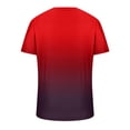 thumbnail image 4 of LSLJS Mens Gradient Print T-Shirt Fitness Muscle Short Sleeve Shirts V-Neck Athletic Pullover Top, 4 of 4