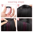thumbnail image 2 of Jkkant 20 Inch Glitter Hair Tinsel, Clip In Synthetic Extensions Kit for Party & Festival Hair, 2 of 5