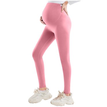 Taqqpue Women's Maternity Leggings Over The Belly Pregnancy Yoga Pants Active Wear Buttery Soft Workout Leggings