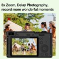 thumbnail image 4 of Lksixu Mini Digital Camera.4-inch 1080P Front And Rear Camera 8x Digital Zoom Capables Of Photos Recording Videos Photography Student Camera With Bracket digital cameras Electronics for Home Office, 4 of 8