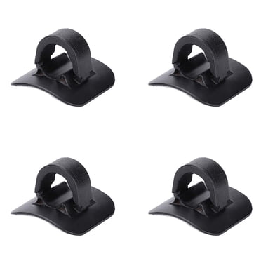 Guides de Serrage pour Câble de Vélo pour une Gestion Propre des Câbles avec Dos Autocollant 4 Pcs Plastique Noir