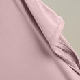 thumbnail image 4 of FRSASU T-Shirt de Sommeil Uni pour Femme Haut de Pyjama à Col en V Rose, 4 of 8