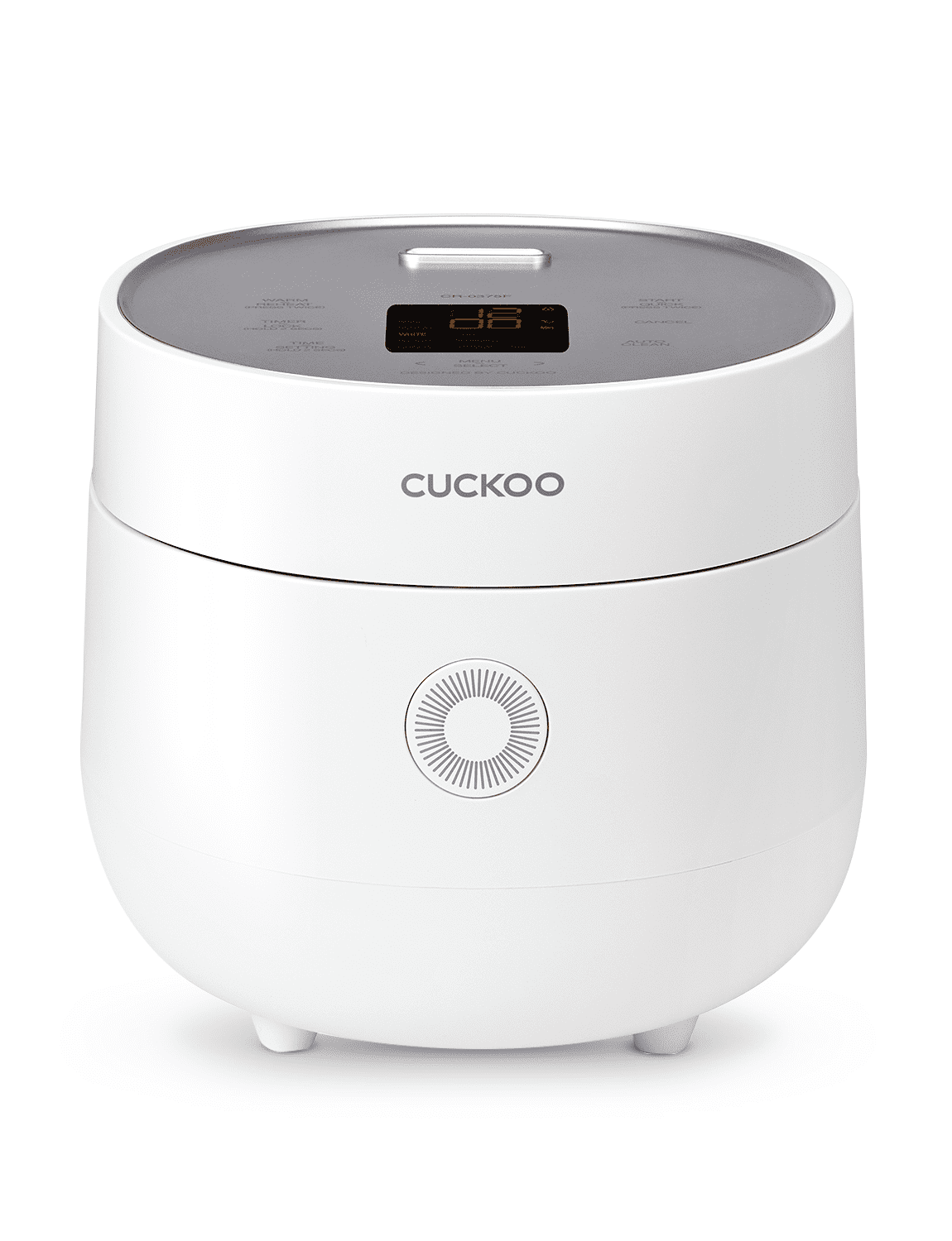 CUCKOO CR-0375F | 3-Cup (Uncooked) Micom Rice Cooker | 10 Menu Options: Oatmeal, Brown Rice & More, Touch-Screen, Nonstick Inner Pot | White