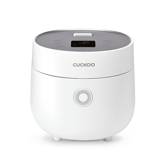 CUCKOO CR-0375F | 3-Cup (Uncooked) Micom Rice Cooker | 10 Menu Options: Oatmeal, Brown Rice & More, Touch-Screen, Nonstick Inner Pot | White