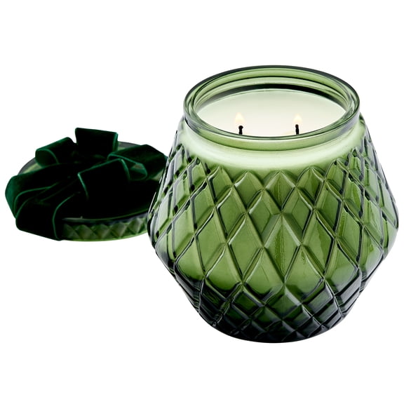Better Homes & Gardens 1-Wick Glass Candle, Apple Fraiser Fir, 8 oz