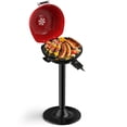 thumbnail image 1 of Patiojoy Electric BBQ Grill Portable Grill with Metal Cooking Grilling Rack Detachable Temperature Control & Removable Grease Collector Red, 1 of 10