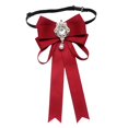 thumbnail image 2 of lionlar Nœud Papillon pour Femmes pour Dames, Fille, Ruban de Cou Ajustable pour Chemise, Nœud de Cou Polyvalent Rouge Foncé, 2 of 9