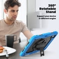 thumbnail image 4 of XYX For iPad Pro 11 inch Case 2024 (M4), 360 Rotating Shockproof Cover with Stand, Screen Protector, Shoulder Strap, Sky Blue, 4 of 7