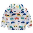 thumbnail image 2 of Kcodviy Impression à Capuche à Fermeture Éclair Manteau d'Extérieur Reliant Veste pour Enfants Tout-Petit Écran Solaire Été Enfants Filles Veste Légère Vestes Manteaux Filles Manteau&Veste, 2 of 4