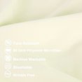 thumbnail image 3 of PiccoCasa 2 Pcs Body Pillowcases Microfiber Envelope Long Pillowcover, Standard Cream, 3 of 8