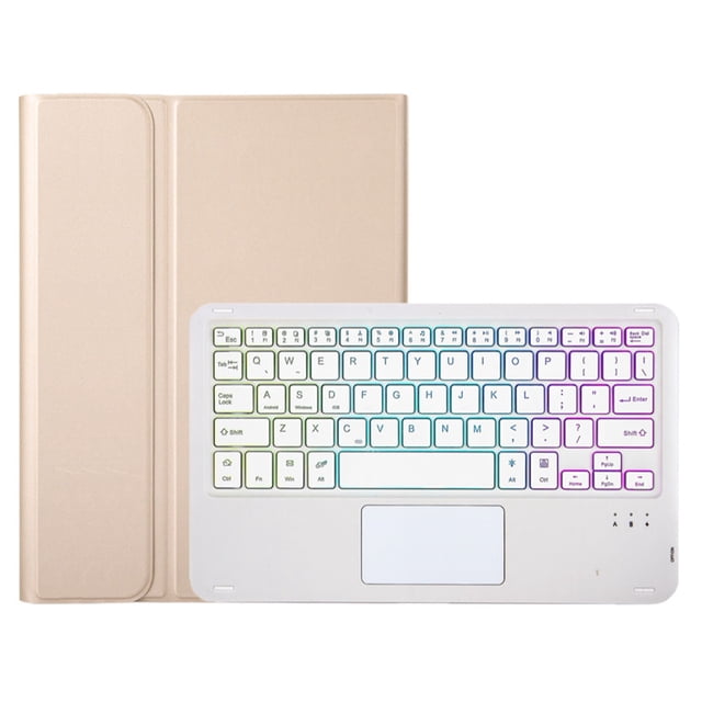 Touchpad Keyboard Case Funda For Tablet Lenovo Tab M10 HD 2nd Gen 10.1 TB-X306X X306F Rainbow Backlight Keyboard Cover Mouse gold touch keycase Spanish