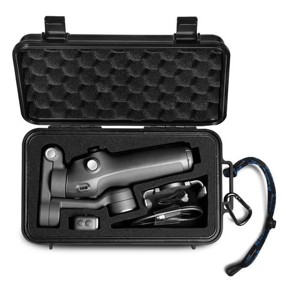 Lekufee Travel Waterproof Hard Case for DJI Osmo Mobile 8, Osmo Mobile 7P / 7 Gimbal Stabilizer and Accessories(Case & Bag Only)