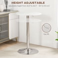 thumbnail image 4 of HOMCOM Table de Bar Ronde, Housse en Similicuir pour Table Bistro à Hauteur Réglable, 4 of 10