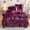 purple, variant on POINTERTECK Plush Shaggy Fuzzy Duvet Cover Set Black White Cow Print Soft Crystal Velvet Twin Bedding Set (1 Faux Fur Duvet Cover + 1 Faux Fur Pillowcases)
