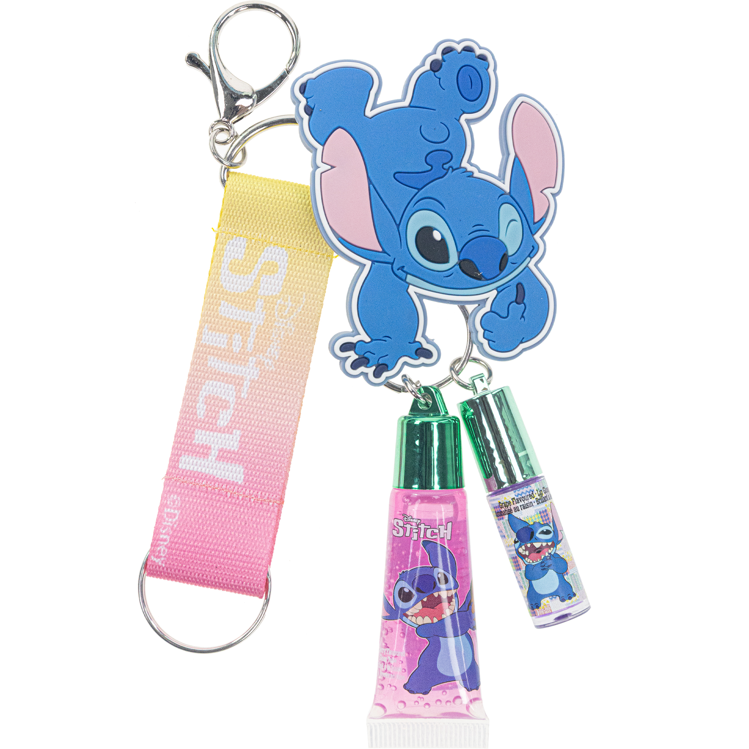 Ensemble de petits porte-clés brillants à lèvres Disney Stitch