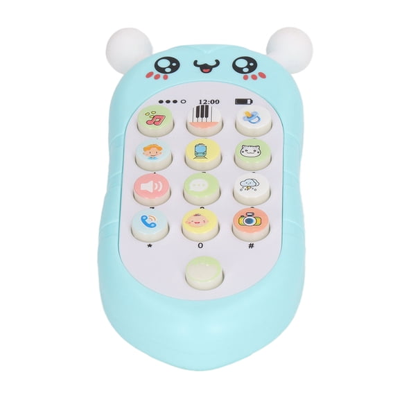 Jouet de Téléphone de Bébé, Apparence de Jouet d'Abeille de Téléphone Portable Alimenté par Batterie pour l'Éducation Verte avec Lanière, Jaune avec Lanière, Rose avec Lanière