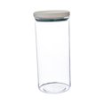 thumbnail image 2 of DOLITY Bocal de Rangement Récipient Décoratif Bocal Transparent Boîtes Étanches Bocal de Stockage Alimentaire Blanc avec Bleu 700ML, 2 of 9