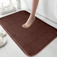 thumbnail image 1 of TopLLC Bathroom Rugs, Rugs for Living Room, Area Rug Thickened Fleece Floor Mats Quilted Kitchen Bathroom Foot Mats Solid Color Entrance Door Mats Foam Foot Mats 19.68x31.49in Blanket Blanket, 1 of 6
