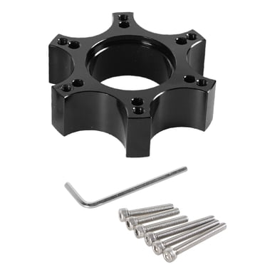 Entretoises de Roue Plaque Adaptateur 70mm Accessoires Alliage d'Aluminium Durable Professionnel Automobile Remplace Thrustmaster T300RS, Noir