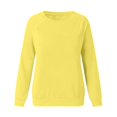 thumbnail image 4 of Chandails de Compression à Manches Longues pour Femmes Col Ras du Cou Unis Plus Chandail Surdimensionné Coupe Ample Pulls Tendance Hauts Légers pour Femmes Grande Taille Gris m, 4 of 5