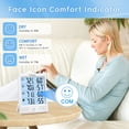 thumbnail image 3 of Geevon Indoor Outdoor Thermometer Wireless, Large LCD Display Digital Hygrometer Thermometer Temperature Humidity Monitor with 3 Remote Sensors and Backlight, Battery-Powered(White With Backlight), 3 of 10