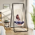 thumbnail image 3 of Hicess A-shaped Strong Load Bearing Anti-deformed Hammock Chair Stand Swing Seat Metal Support Rack, 3 of 8