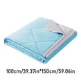 thumbnail image 3 of Polyester Blanket Heavy Blanket For Sleeping Perfect，Ice Blanket Summer Cooler Quilt For Hot Sleepers And Night Sweats Cooler Comforter Double Cold Effect Blanket Cooler Fiber Soft Machine Washable, 3 of 9