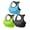 B-green/G-brown/S-blue, variant on Matchstick Women's Wirefree Yoga Sport Bra