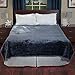 thumbnail image 3 of Lavish Home Solid Soft Heavy Thick Plush Mink Blanket, 8-Pound, Grey, 3 of 4