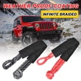 thumbnail image 4 of 17T Practical Car Flexible Synthetic Soft Shackle Trailer Pull Towing Rope Winch Straps For Car Broke Down, 4 of 8