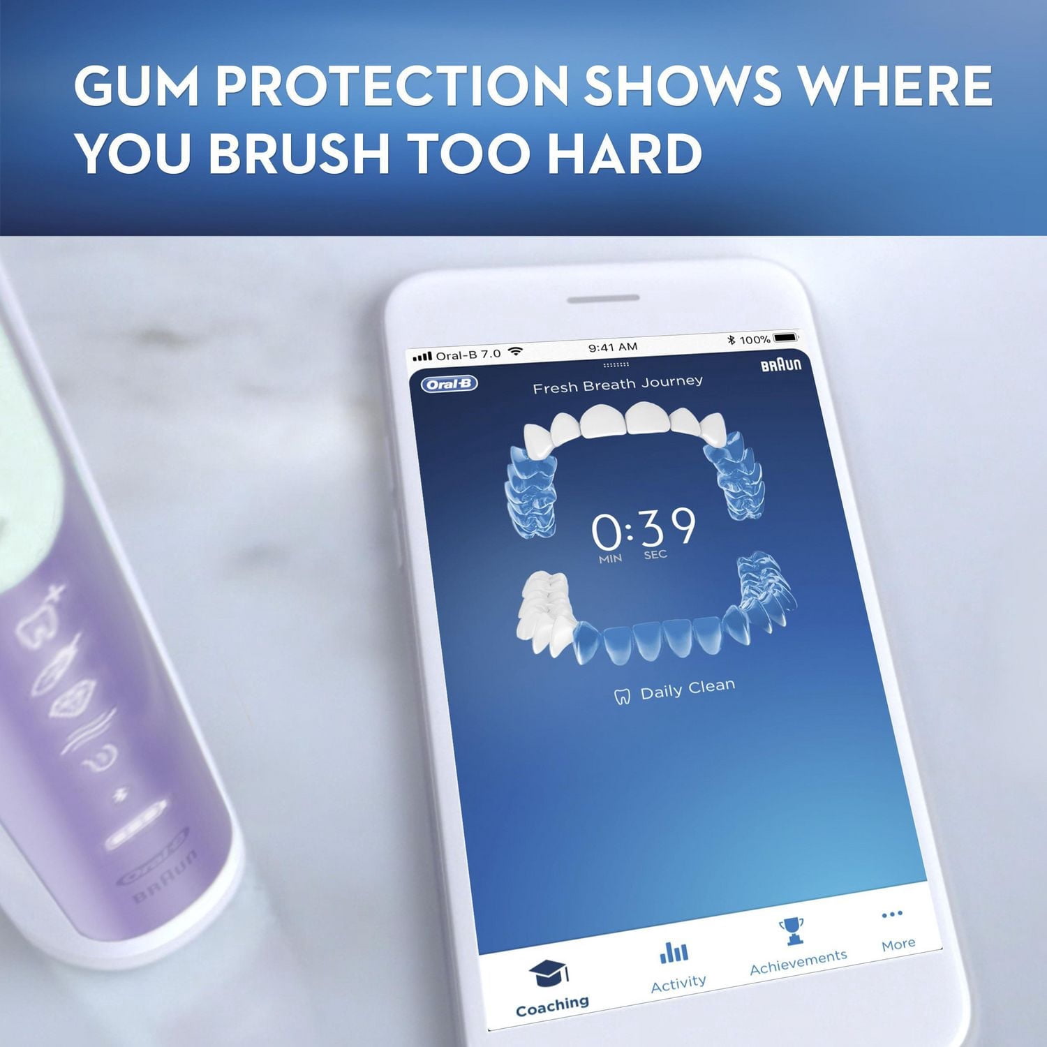 Brosse à dents électrique rechargeable Oral-B Genius X 10000 avec intelligence artificielle