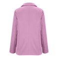 thumbnail image 4 of ManxiVoo Professional Womens Blazer Cardigan Open Front Lightweight Office Wear Versatile Spring Layering Piece S Size Purple, 4 of 6