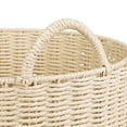thumbnail image 3 of Hometrends Panier rond bicolore en papier et jacinthe d'eau, 3 of 5
