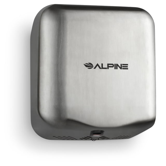 Alpine Industries Hemlock Commercial Brushed Stainless Steel Automatic High Speed Electric Hand Dryer