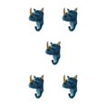 thumbnail image 1 of Wweixi Coat Hooks Easy To Install And Wide Application For Added In Daily Life Retro blue (rhino) 5Set, 1 of 6