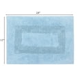 thumbnail image 3 of Mainstays Racetrack 100% Cotton Blue Bath Rug, 17" x 24", 3 of 5