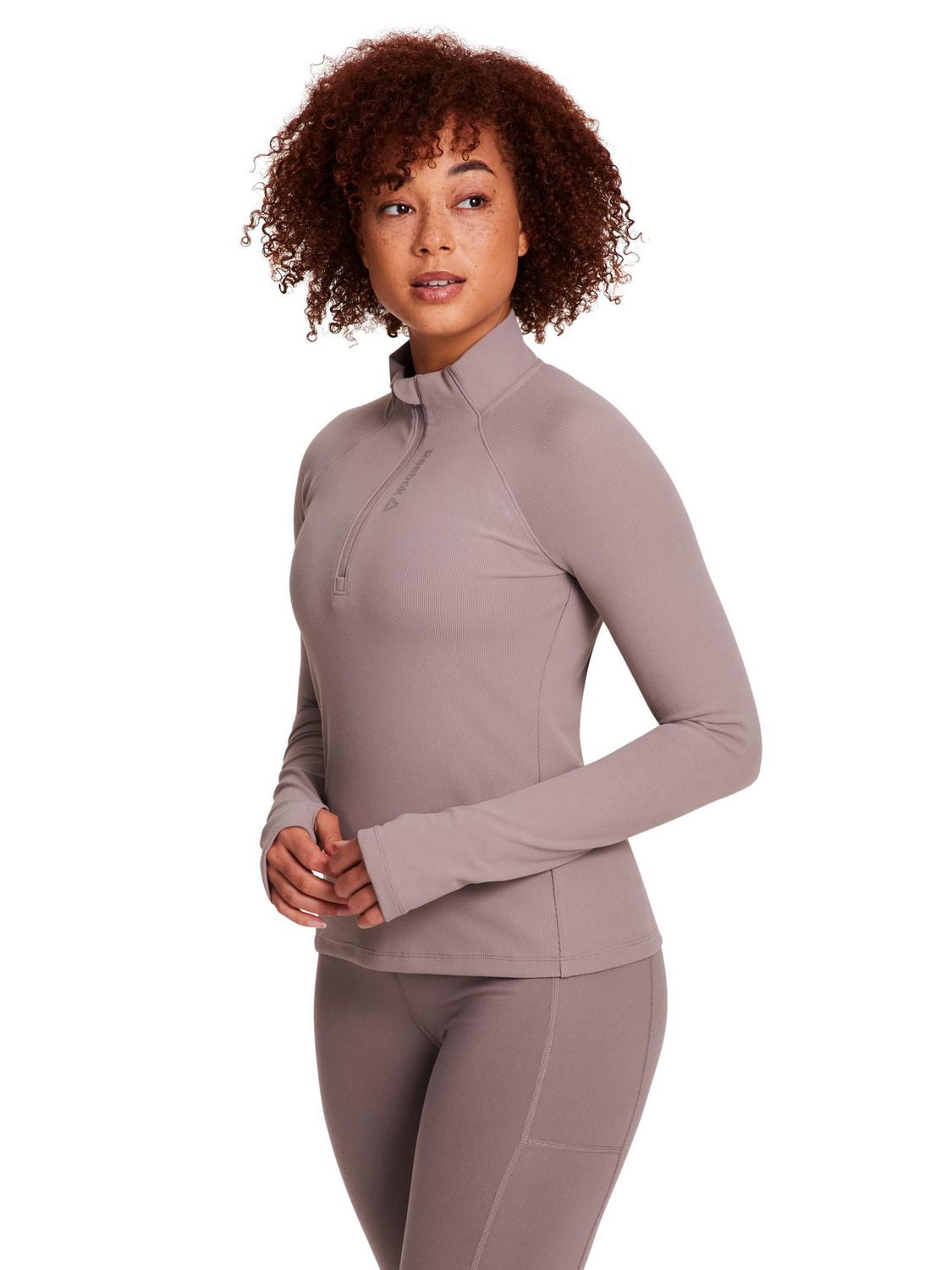 HAUT FEMME REEBOK EXPLORER MEET AND GREET – DEMI-ZIP, MANCHES LONGUES