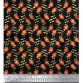 thumbnail image 1 of Soimoi Rayon Fabric Leaves & Floral Artistic Print Sewing Fabric Yard 42 Inch Wide, 1 of 5