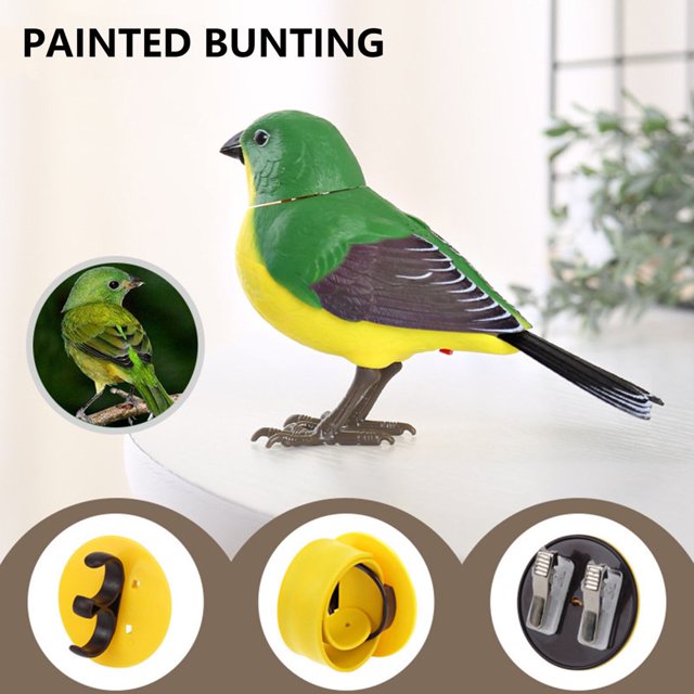 Chok's West Knight Voice-Activated Simulation Bird Induction Toy Gift 12*4.5*8.9CM