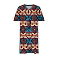 thumbnail image 4 of LSLJS Plus Size Dress For Women V Neck Summer Robes Décontractées avec Poches Knee Short Sleeve, 4 of 5