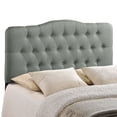 thumbnail image 1 of Annabel Queen Upholstered Fabric Headboard - Gray, 1 of 4
