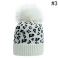 thumbnail image 2 of Coofit Tuque Léopard pour Femmes, Bonnet Doux Épaissi à Pompon, Bonnet Tricoté, Bonnet d'Hiver, 2 of 10